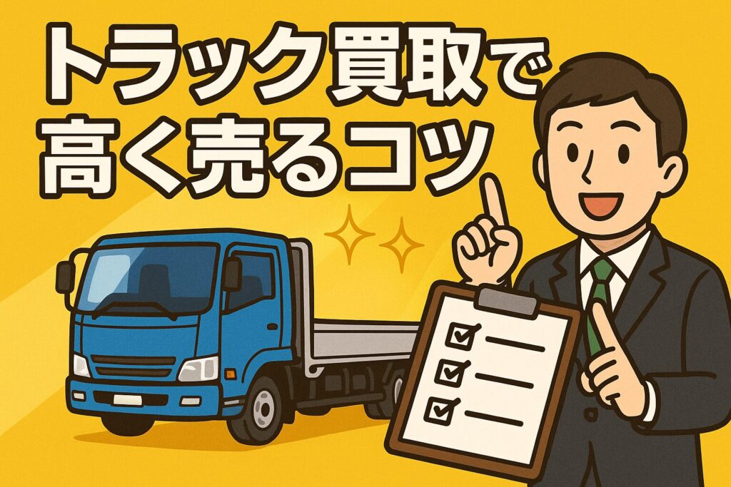 トラック買取で高く売るコツ