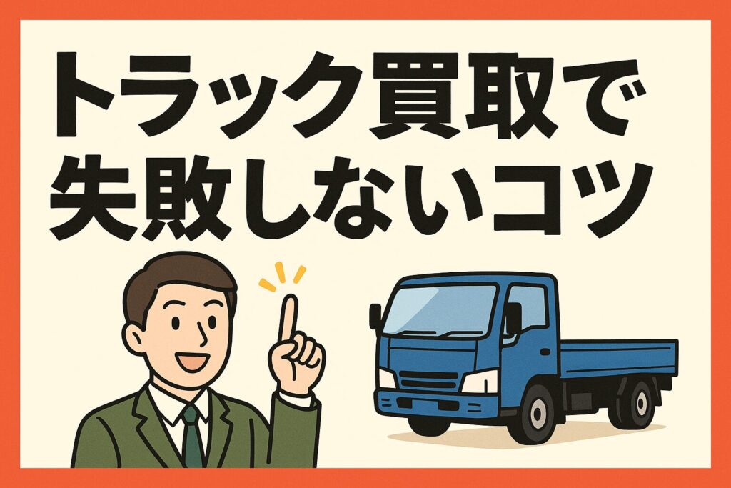 トラック買取で失敗
