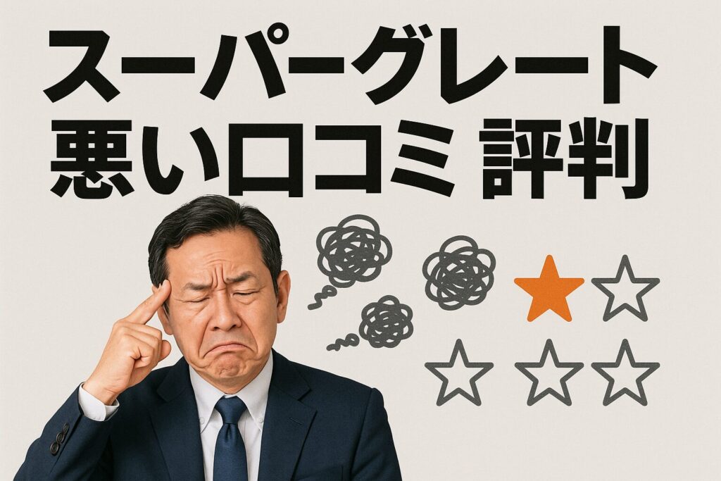 スーパーグレートの悪い口コミ評判