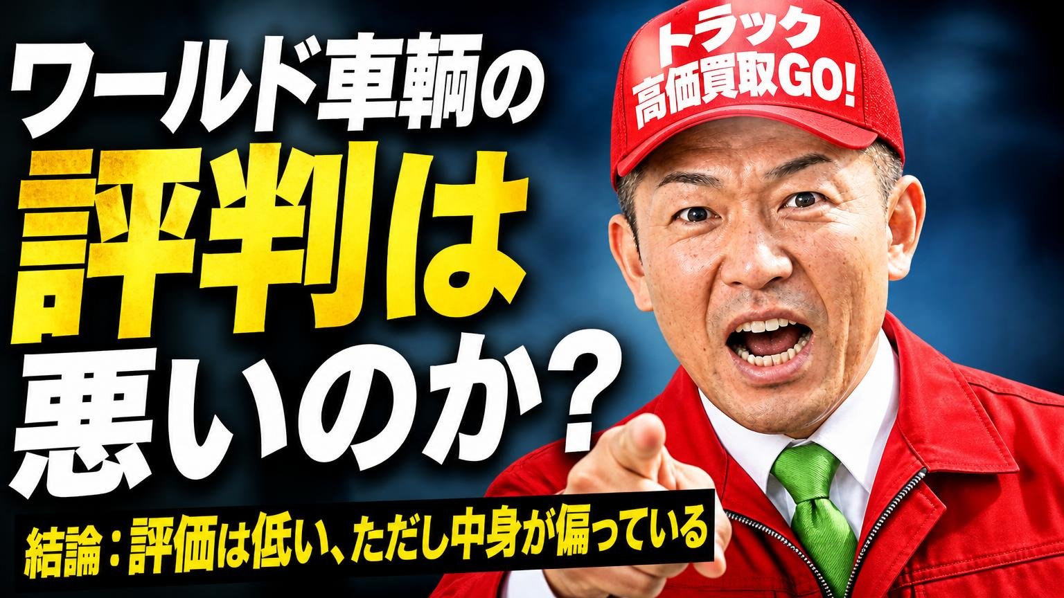 ワールド車輌の評判は悪いのか? 結論から言うと「評価は低い、ただし中身が偏っている」