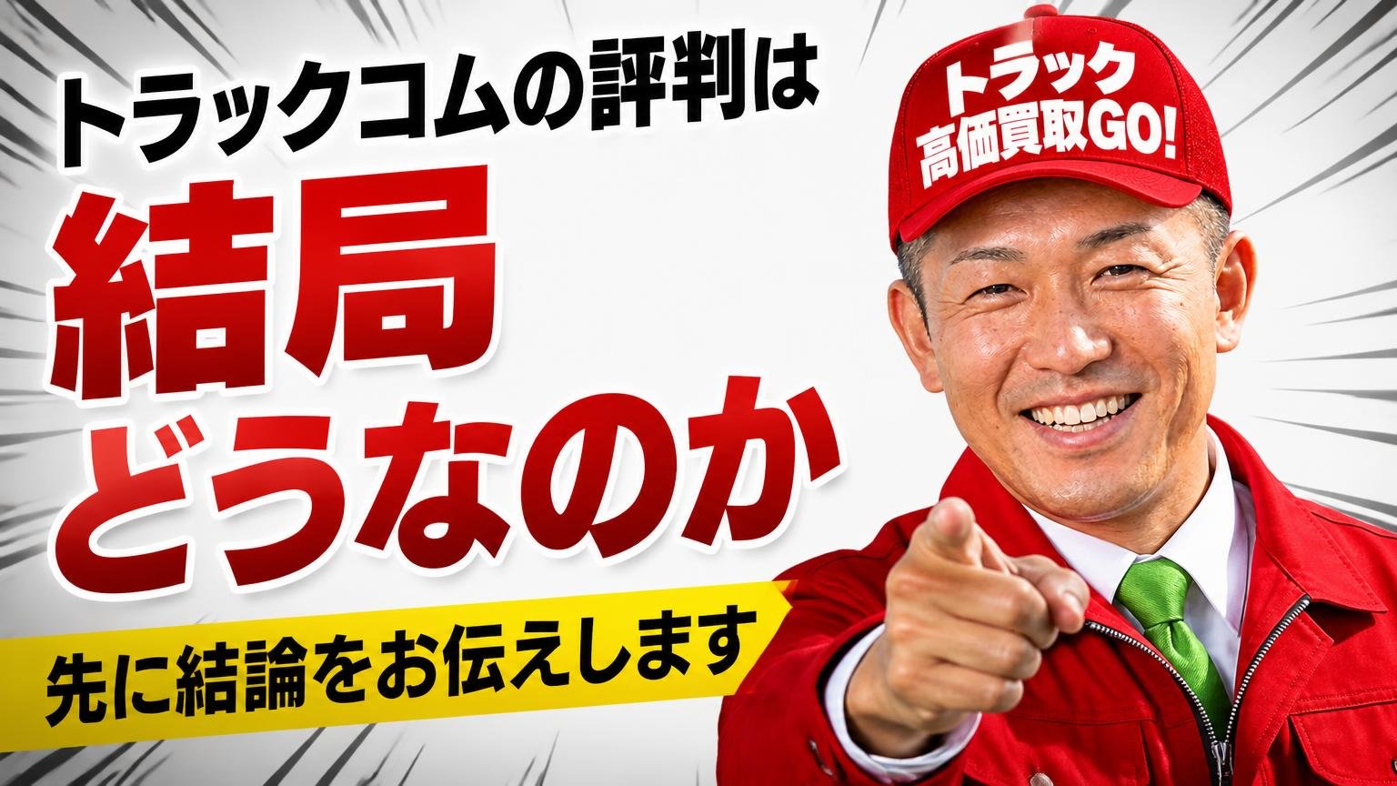 トラックコムの評判は結局どうなのか|先に結論をお伝えします