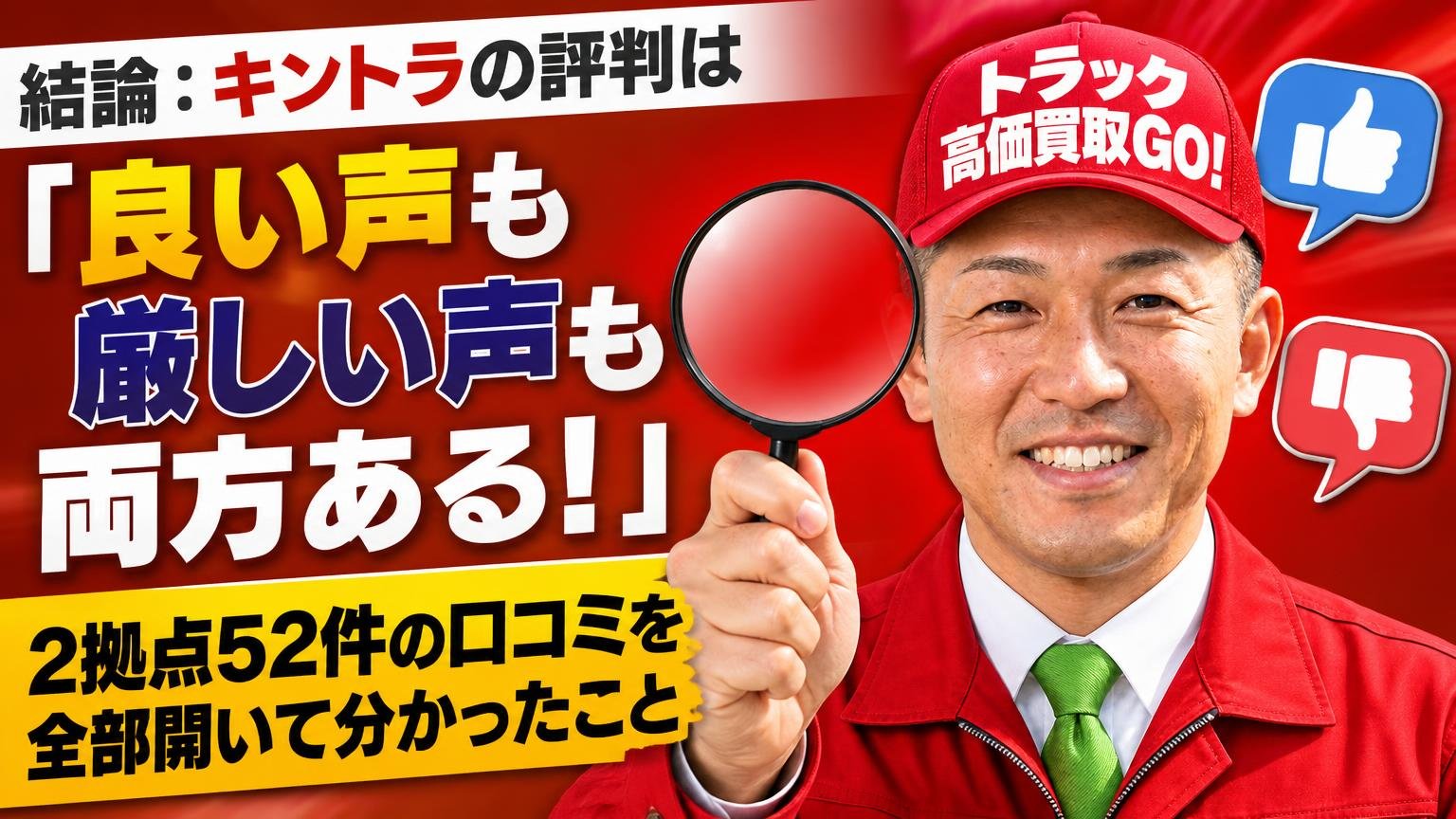 結論:キントラの評判は「良い声も厳しい声も両方ある」2拠点52件の口コミを全部開いて分かったこと