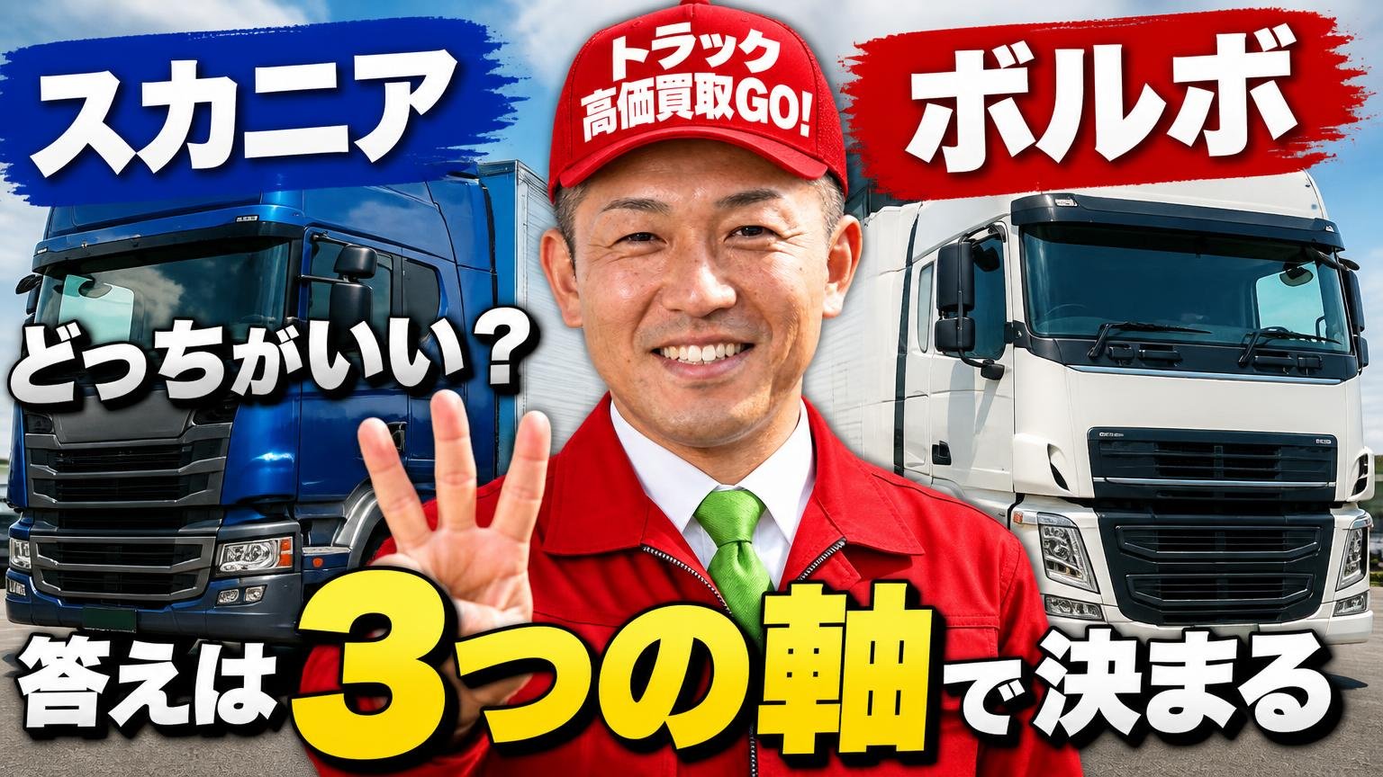 スカニアとボルボはどっちがいい?答えは「3つの軸」で決まる