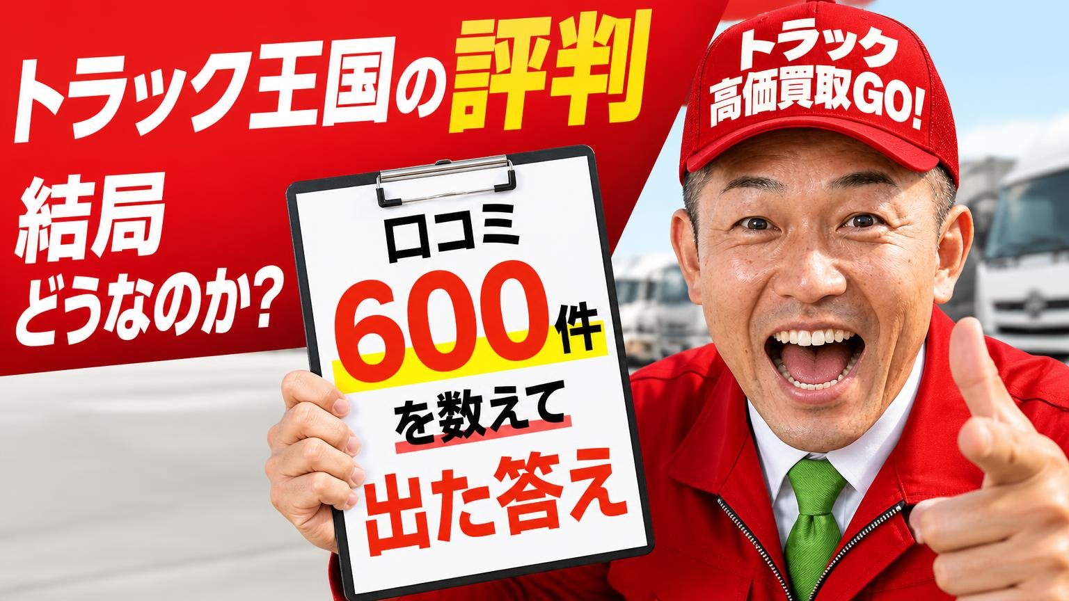 トラック王国の評判は結局どうなのか?口コミ600件を数えて出た答え