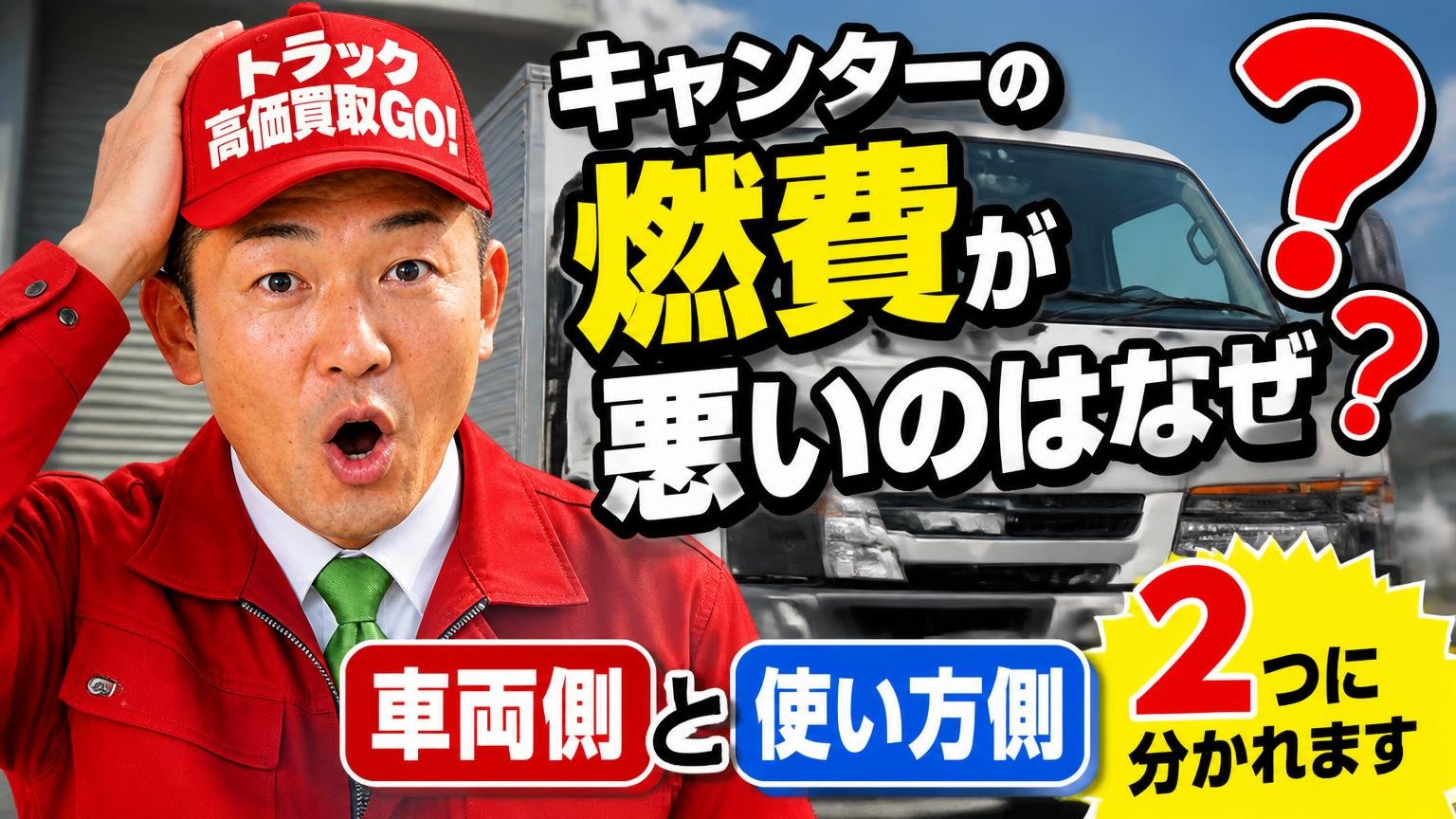 キャンターの燃費が悪いのはなぜ? 原因は「車両側」と「使い方側」の2つに分かれます