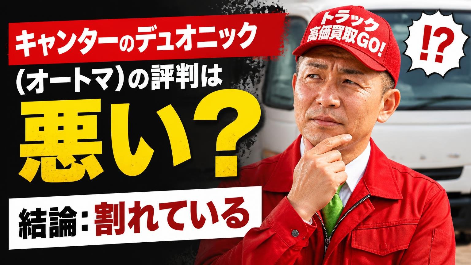キャンターのデュオニック(オートマ)の評判は悪い?結論から言うと「悪い」ではなく「割れている」