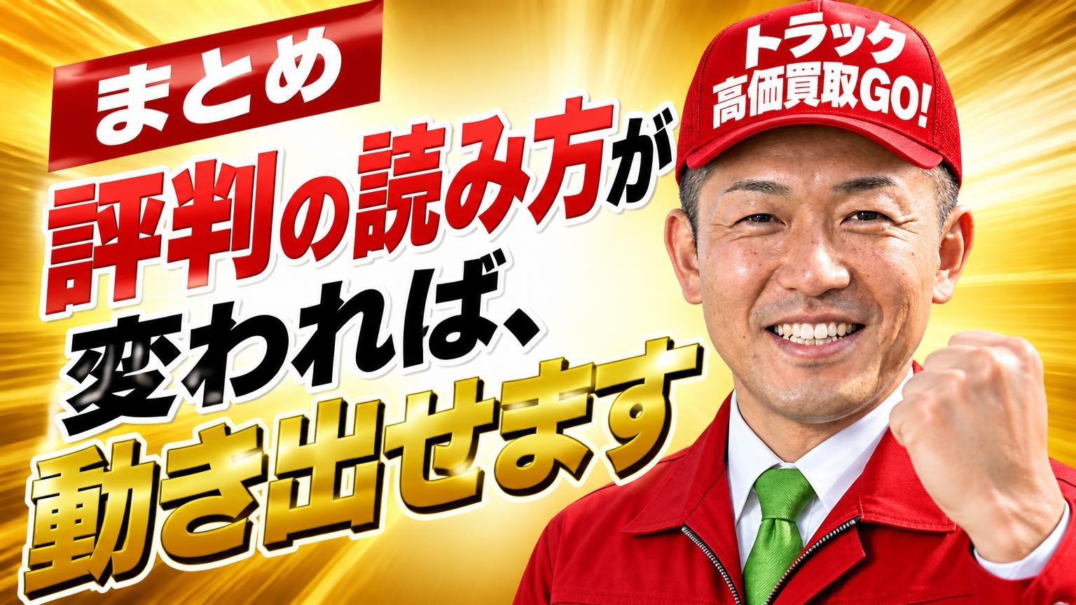 まとめ|評判の読み方が変われば、動き出せます
