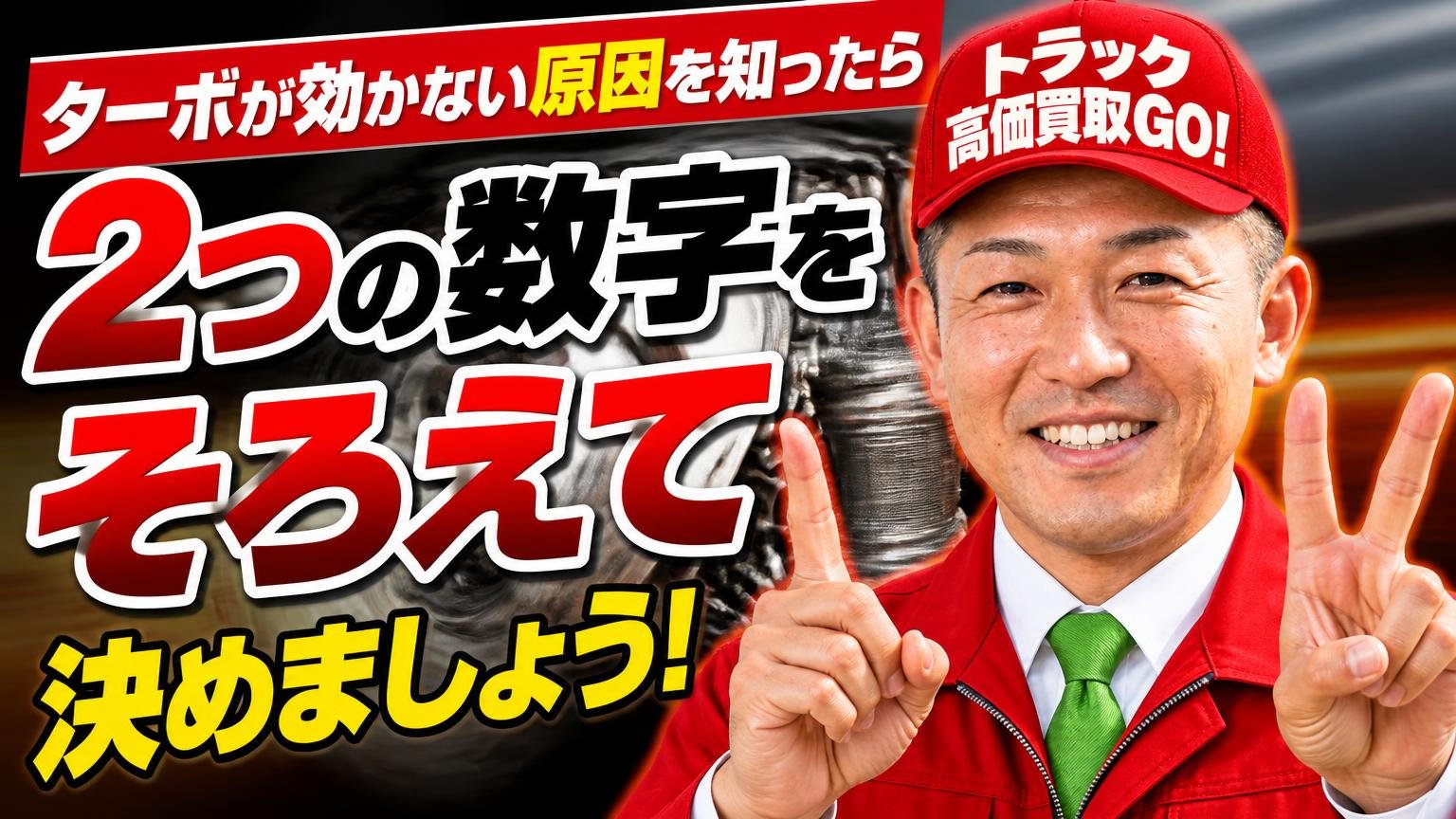 まとめ|ターボが効かない原因を知ったら、2つの数字をそろえて決めましょう