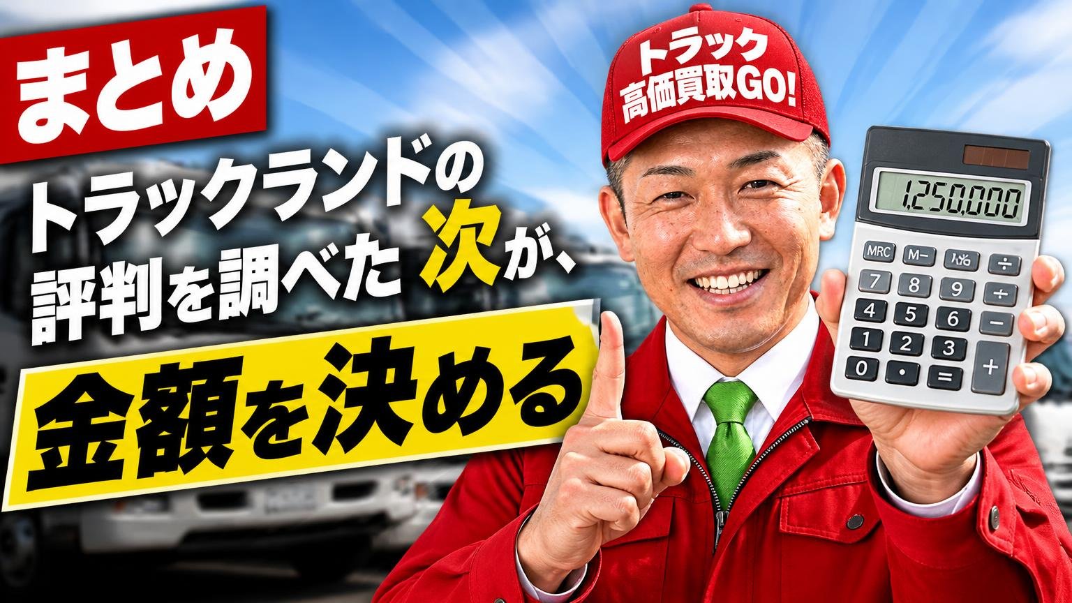 まとめ｜トラックランドの評判を調べた"次"が、金額を決める