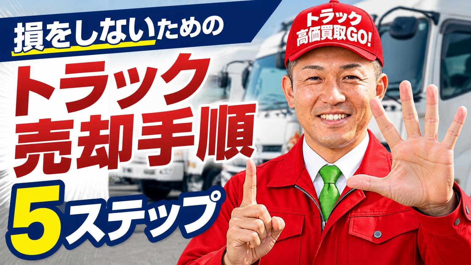 損をしないためのトラック売却手順5ステップ
