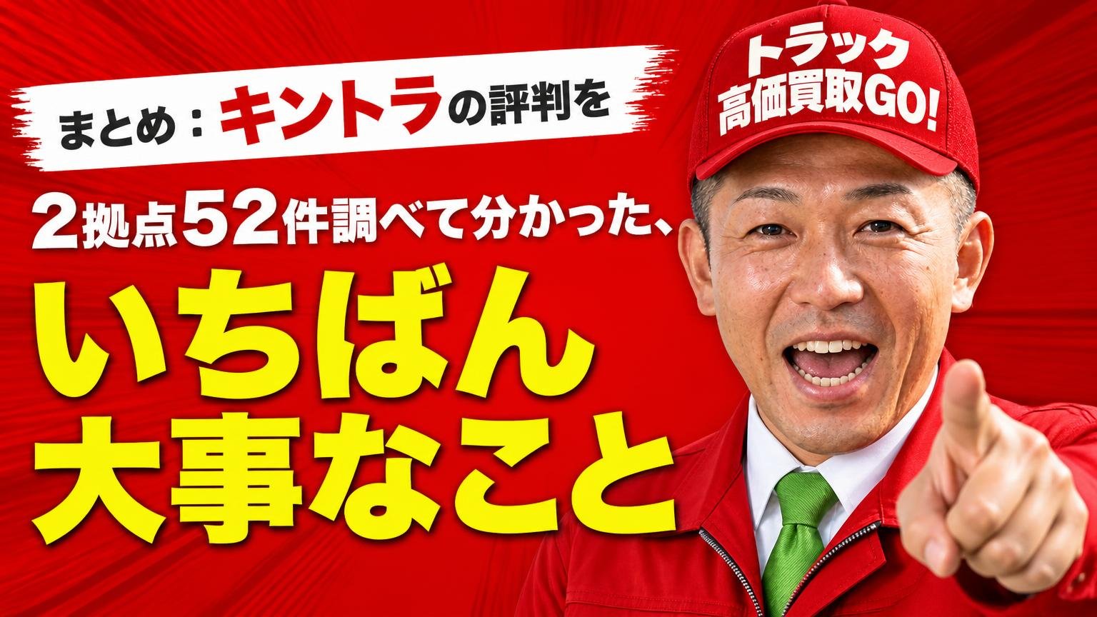 まとめ:キントラの評判を2拠点52件調べて分かった、いちばん大事なこと