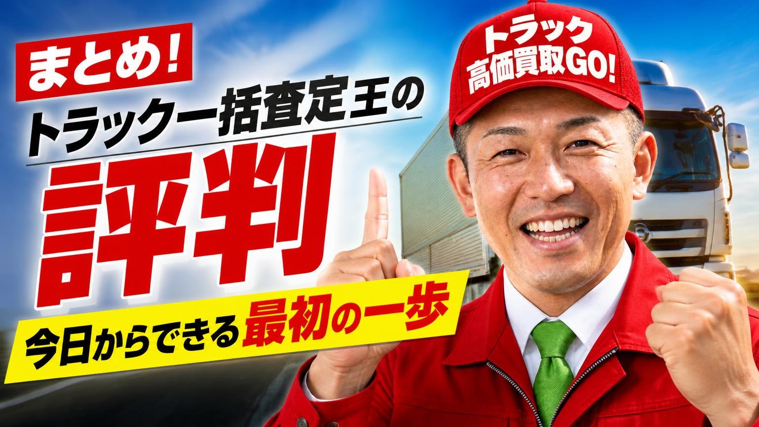 まとめ|トラック一括査定王の評判と、今日からできる最初の一歩