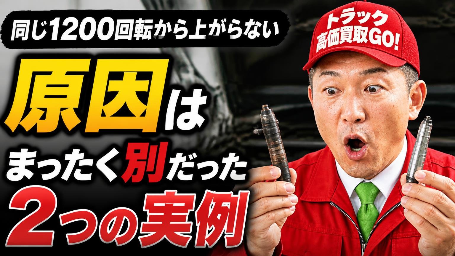 同じ「1200回転から上がらない」でも、原因はまったく別だった2つの実例