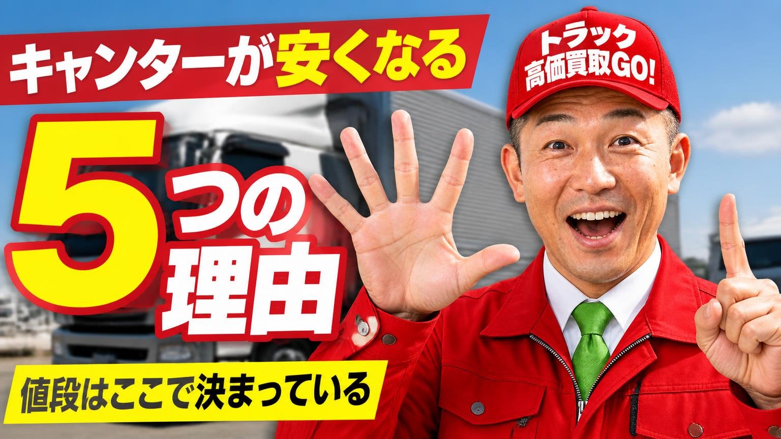 キャンターが安くなる5つの理由|値段はここで決まっている