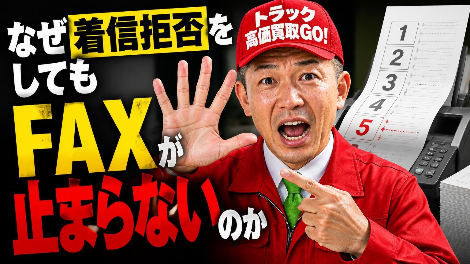 なぜ着信拒否をしてもFAXが止まらないのか【構造を数字で説明】