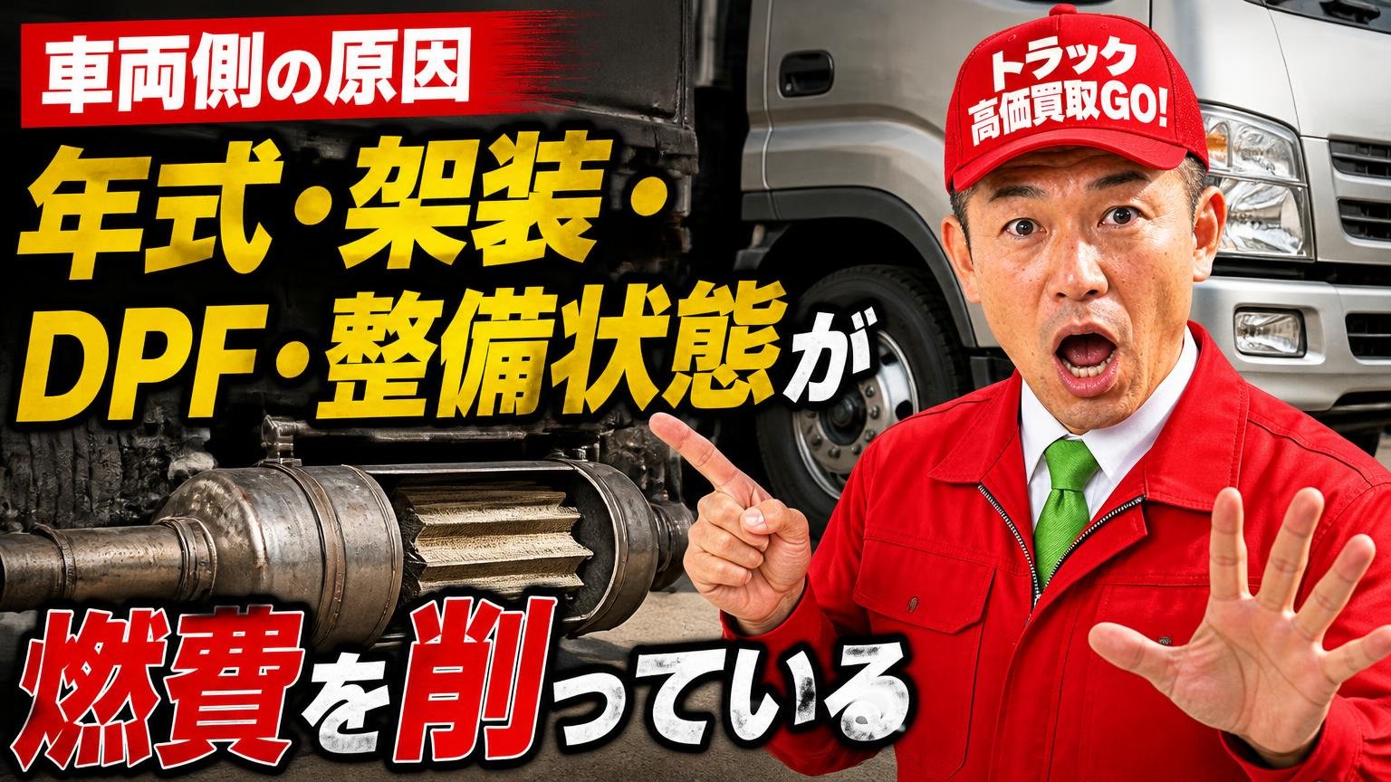 【車両側の原因】年式・架装・DPF・整備状態が燃費を削っている