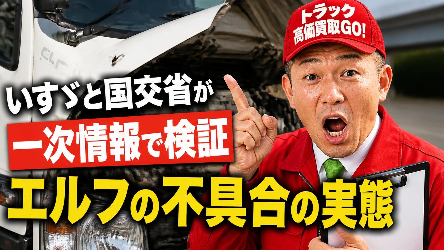 【一次情報で検証】いすゞと国土交通省が公表している「エルフの不具合」の実態