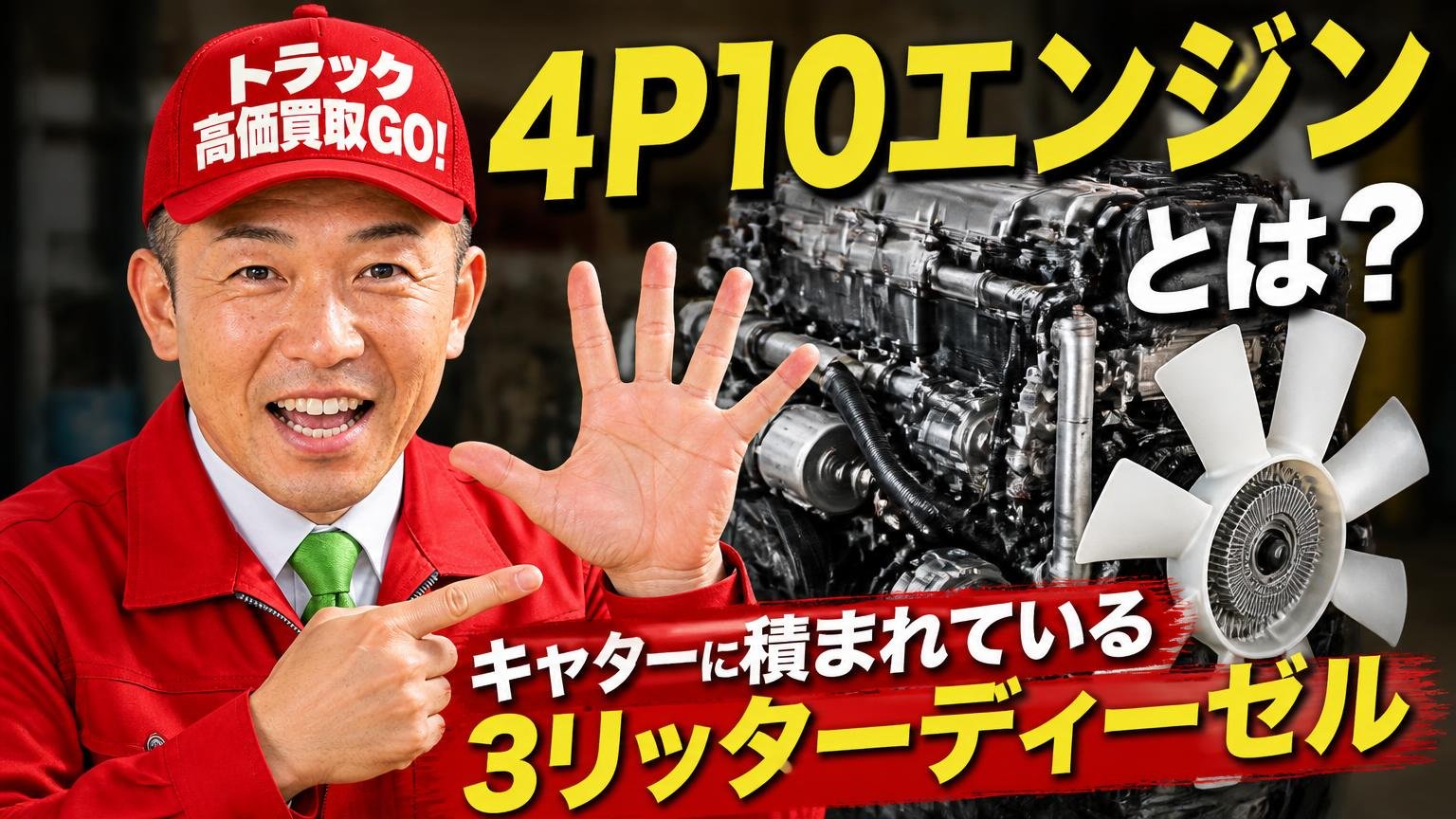 そもそも4P10エンジンとは?キャンターに積まれている3リッターディーゼル