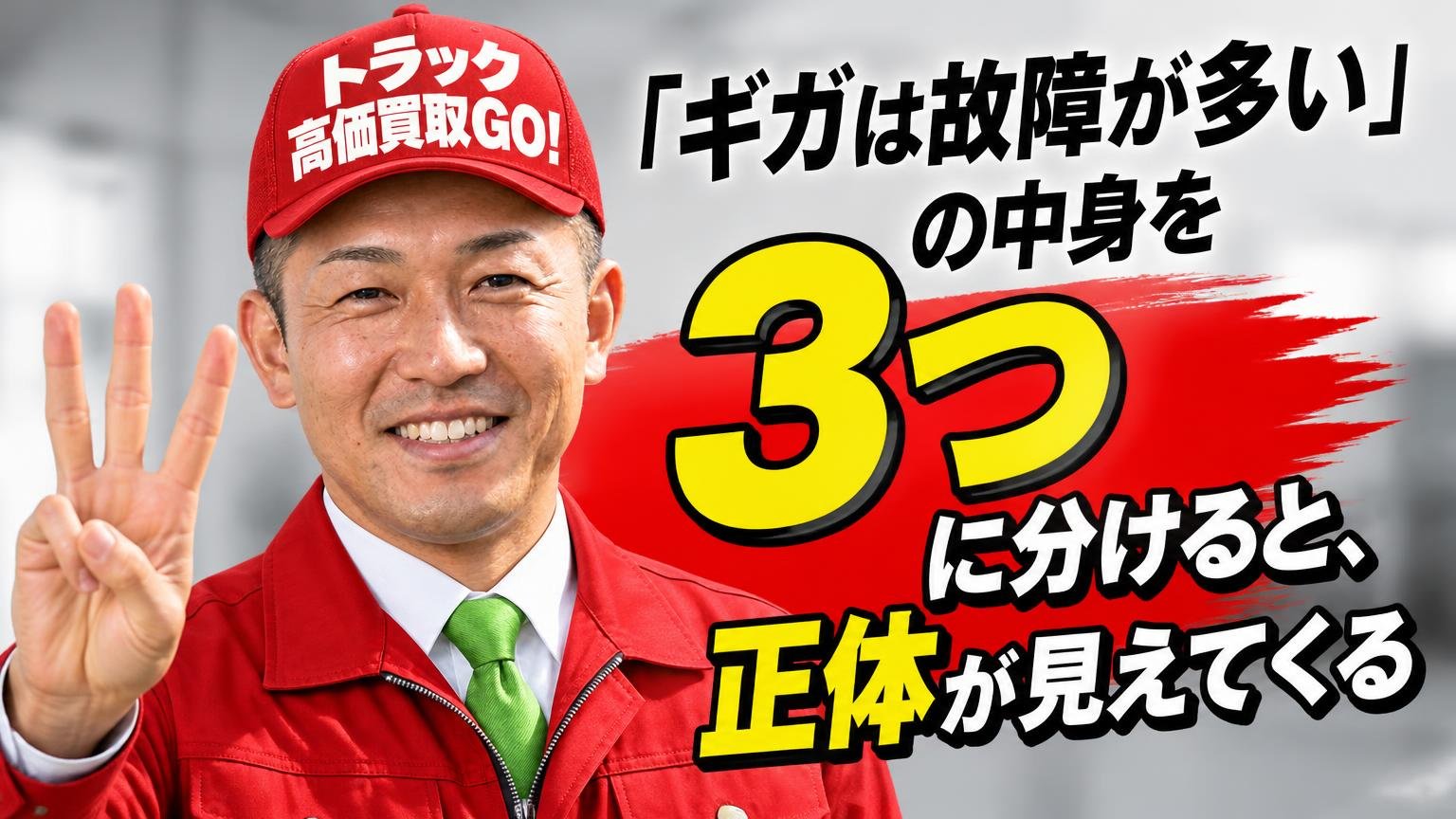「ギガは故障が多い」の中身を3つに分けると、正体が見えてくる