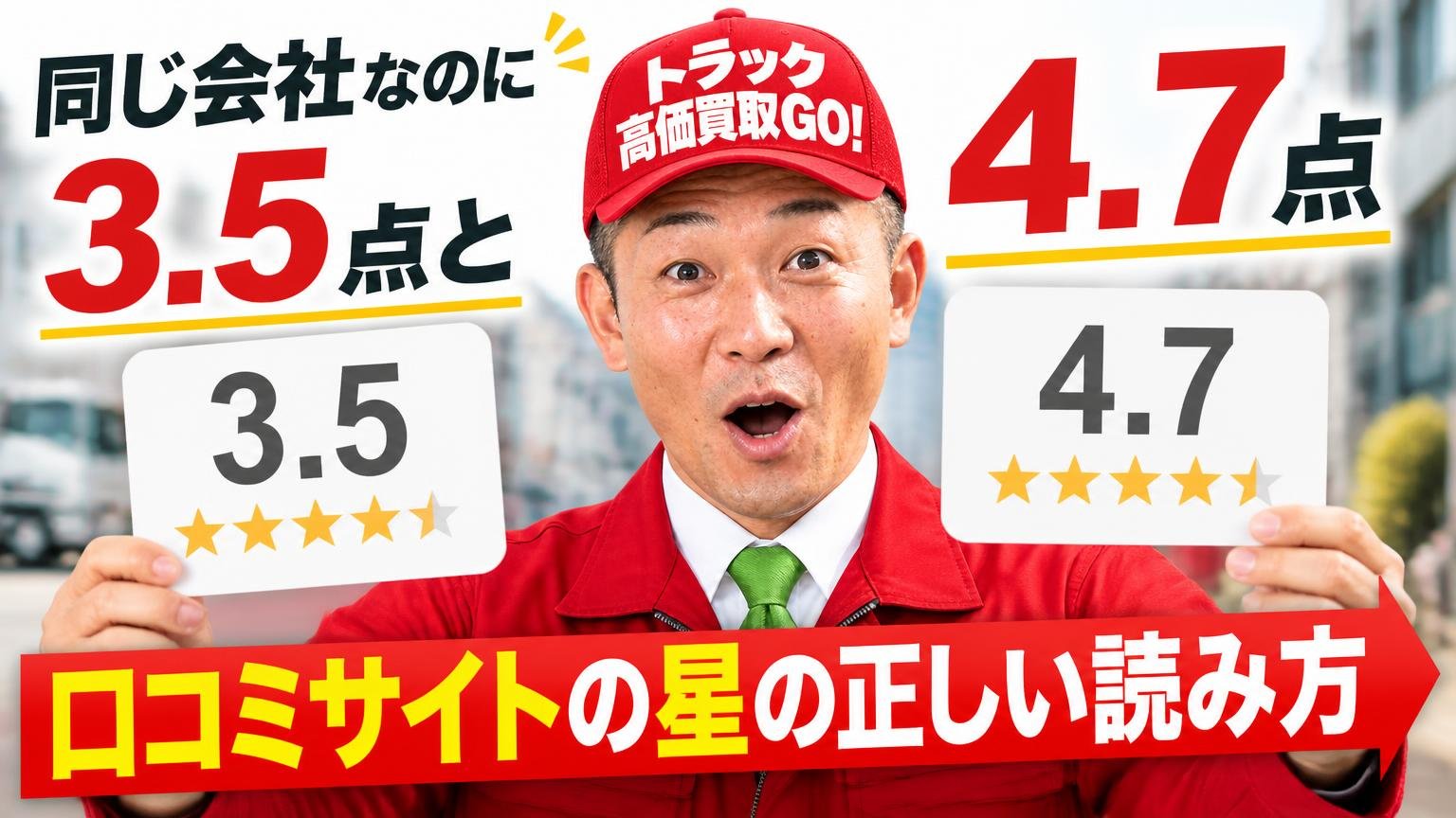 同じ会社なのに3.5点と4.7点｜口コミサイトの星の正しい読み方