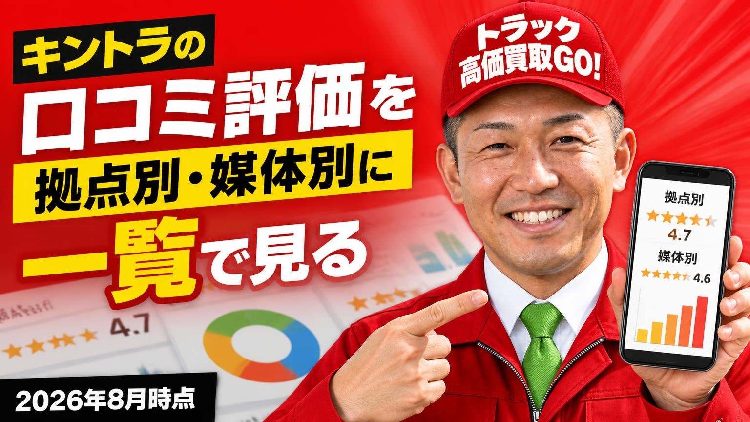 キントラの口コミ評価を拠点別・媒体別に一覧で見る【2026年8月時点】