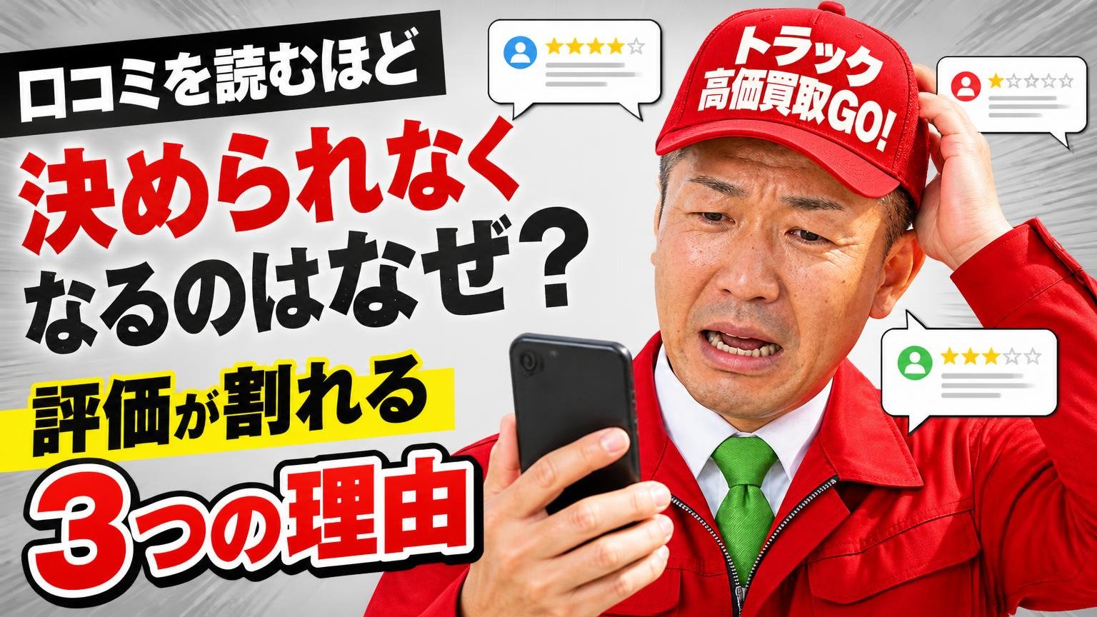 口コミを読むほど決められなくなるのはなぜ?評価が割れる3つの理由