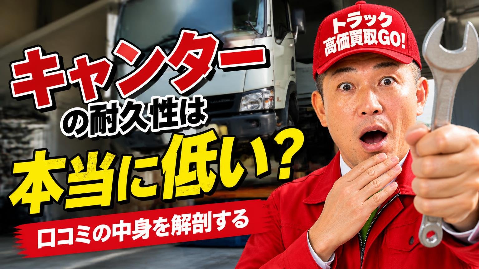 キャンターの耐久性は本当に低い?口コミの中身を解剖する