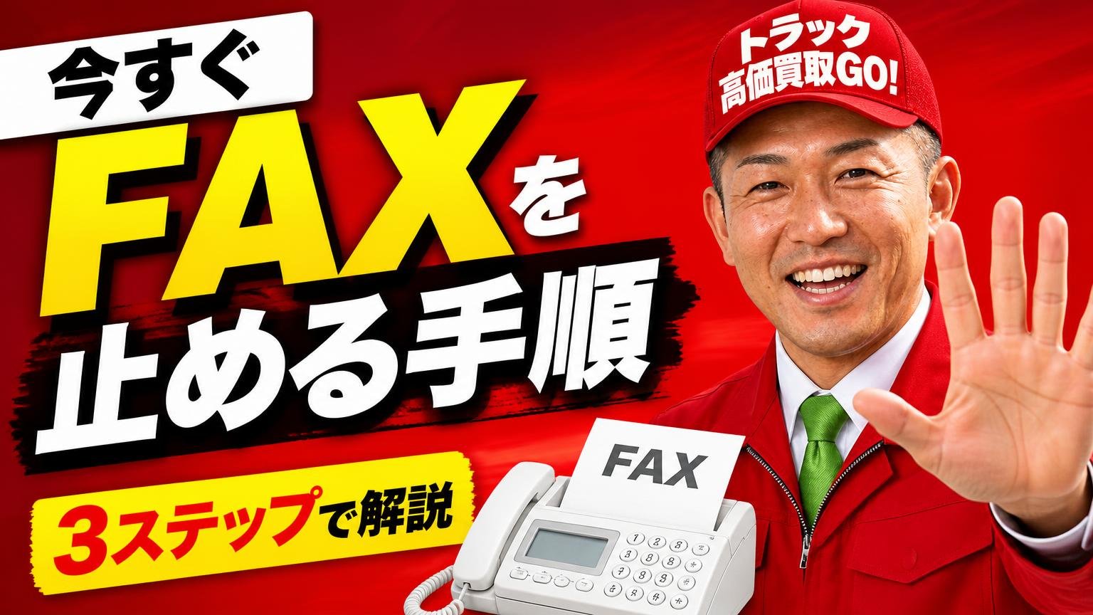 今すぐFAXを止める手順【3ステップで解説】