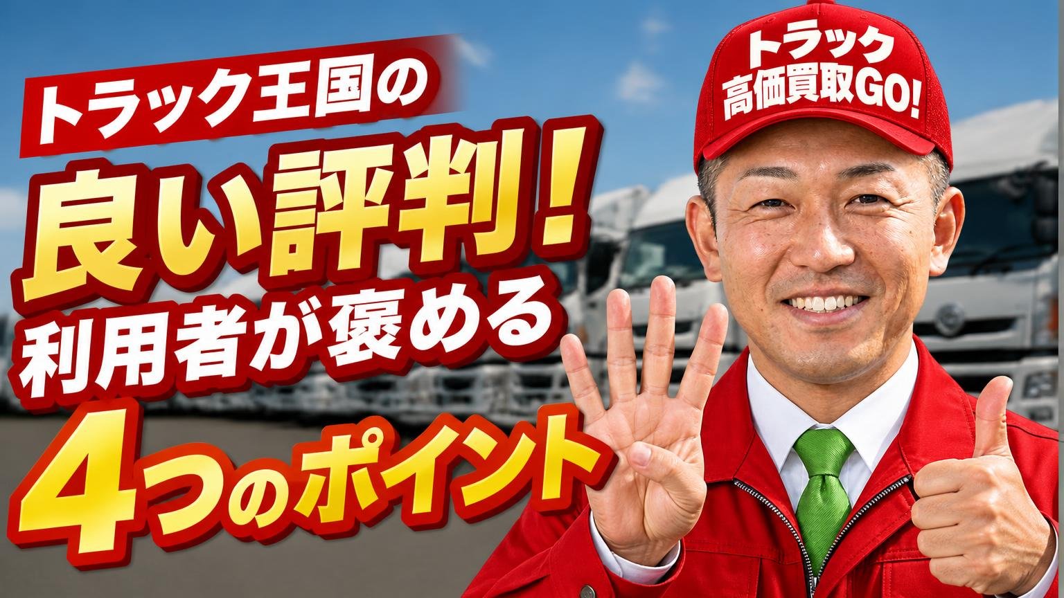 トラック王国の良い評判|利用者が具体的に褒めている4つのポイント