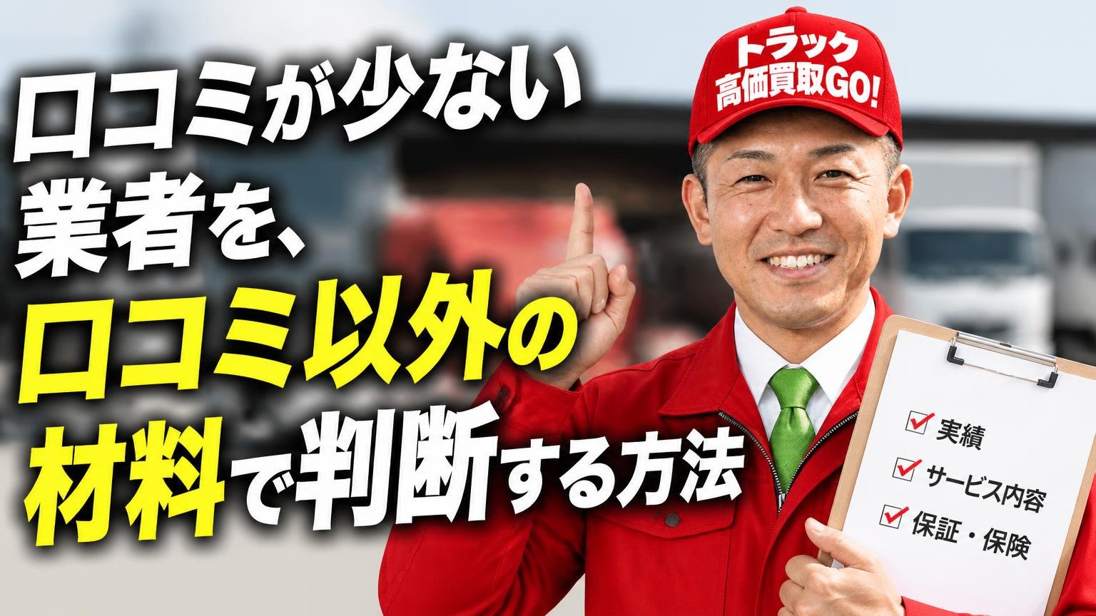 口コミが少ない業者を、口コミ以外の材料で判断する方法