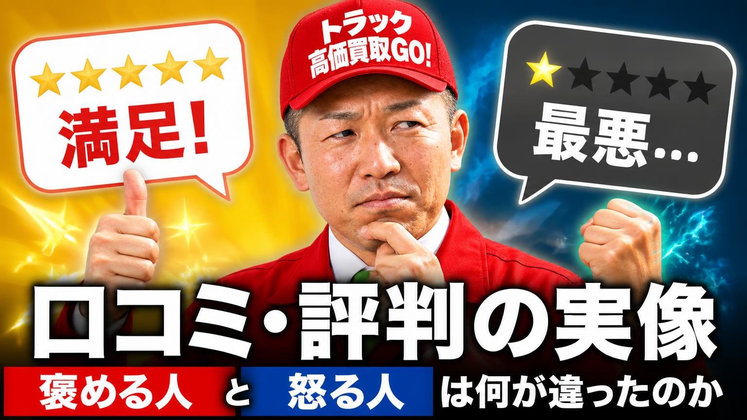 口コミ・評判の実像。褒める人と怒る人は、何が違ったのか