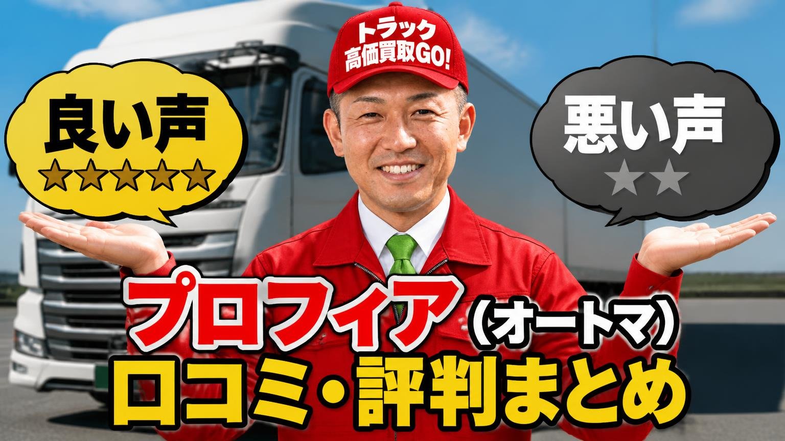 プロフィア(オートマ)の口コミ・評判を、良い声も悪い声も並べます