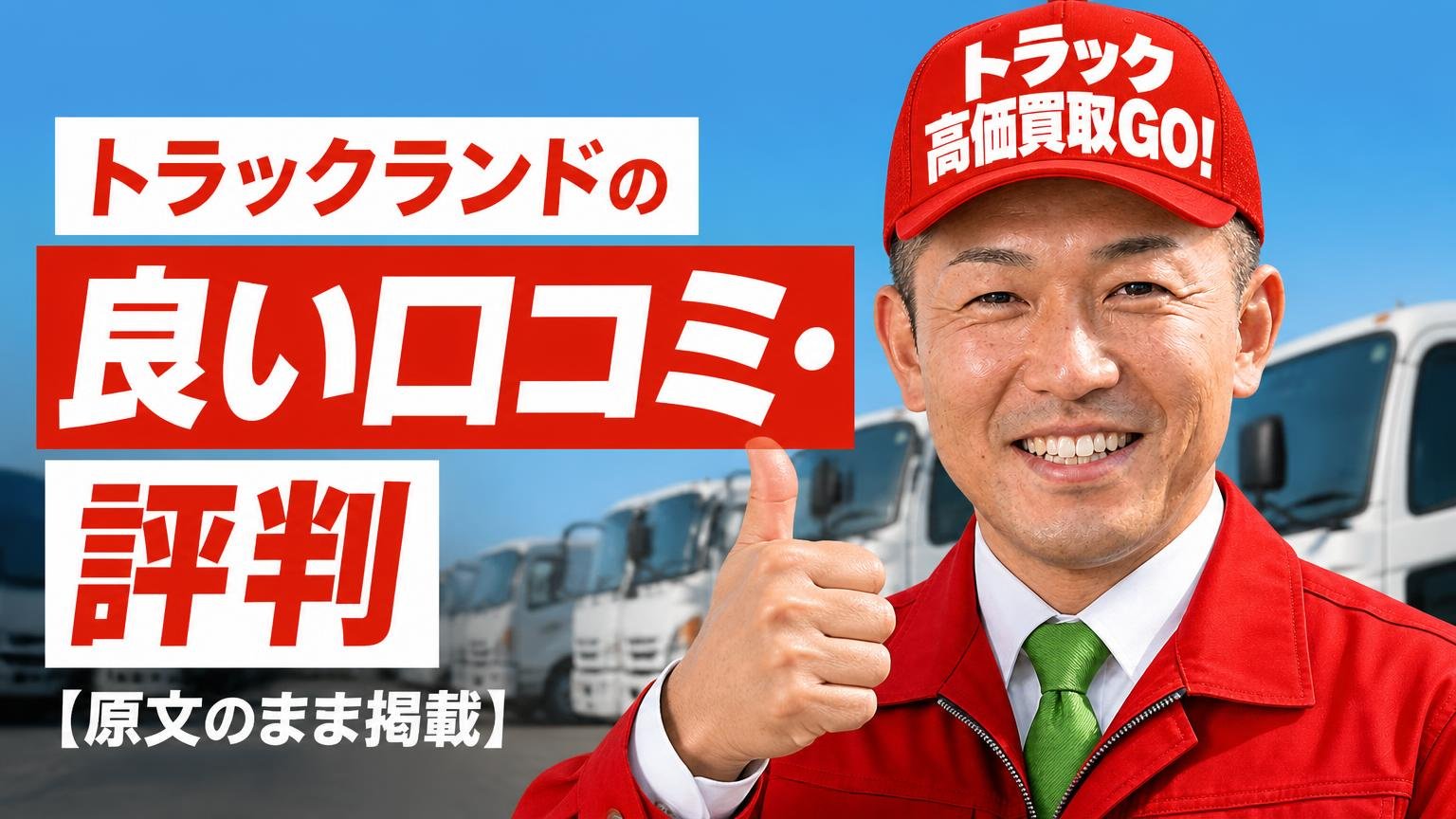 トラックランドの良い口コミ・評判【原文のまま掲載】