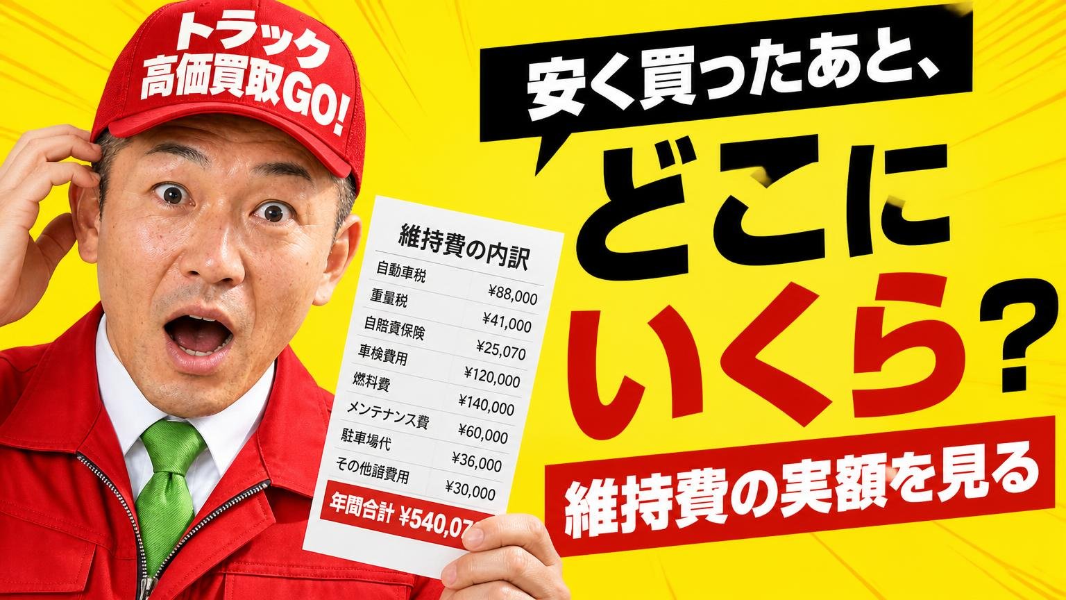 安く買ったあと、どこにいくらかかるのか|維持費の実額を見る