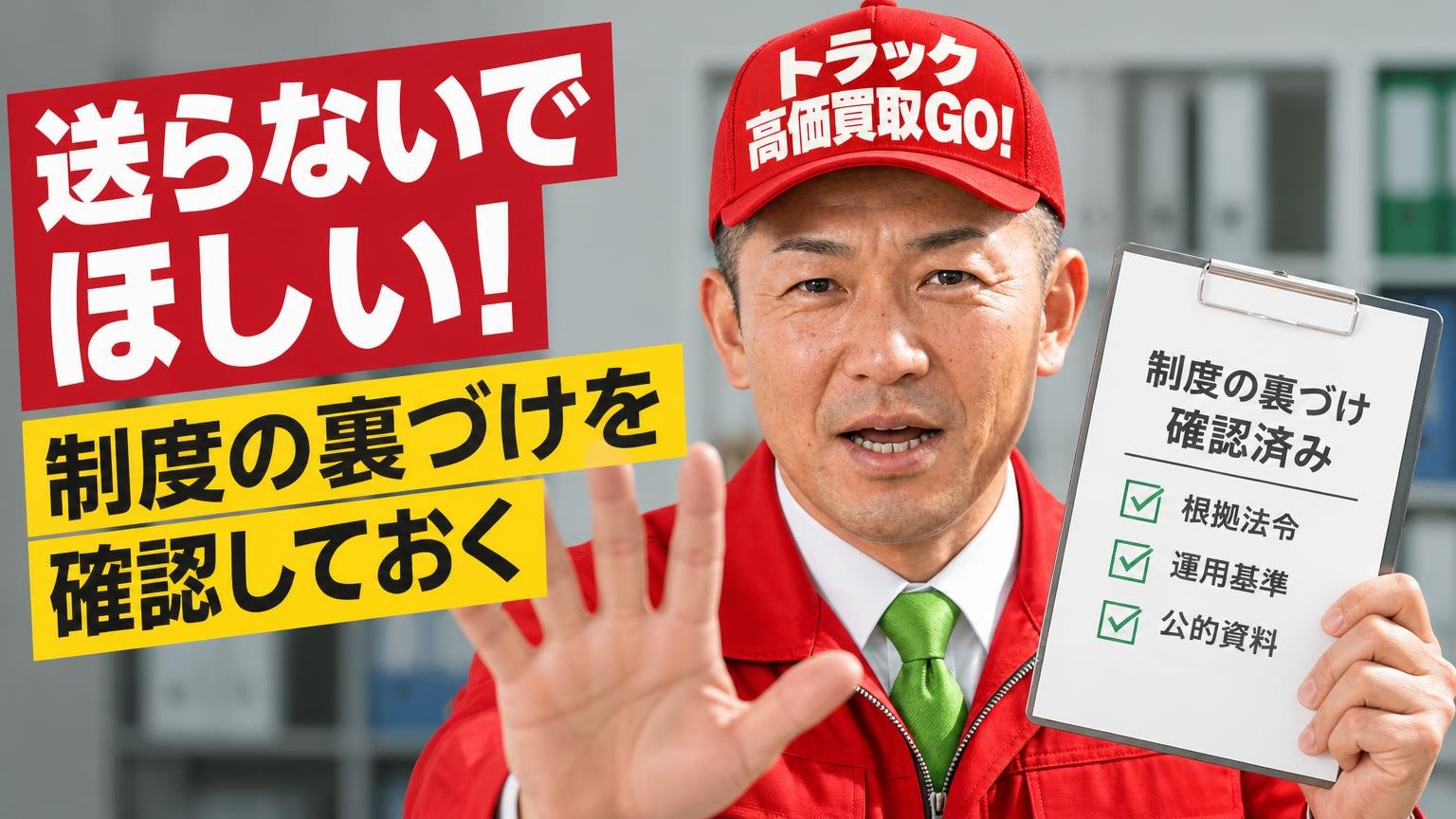 「送らないでほしい」と言っていい。制度の裏づけを確認しておく