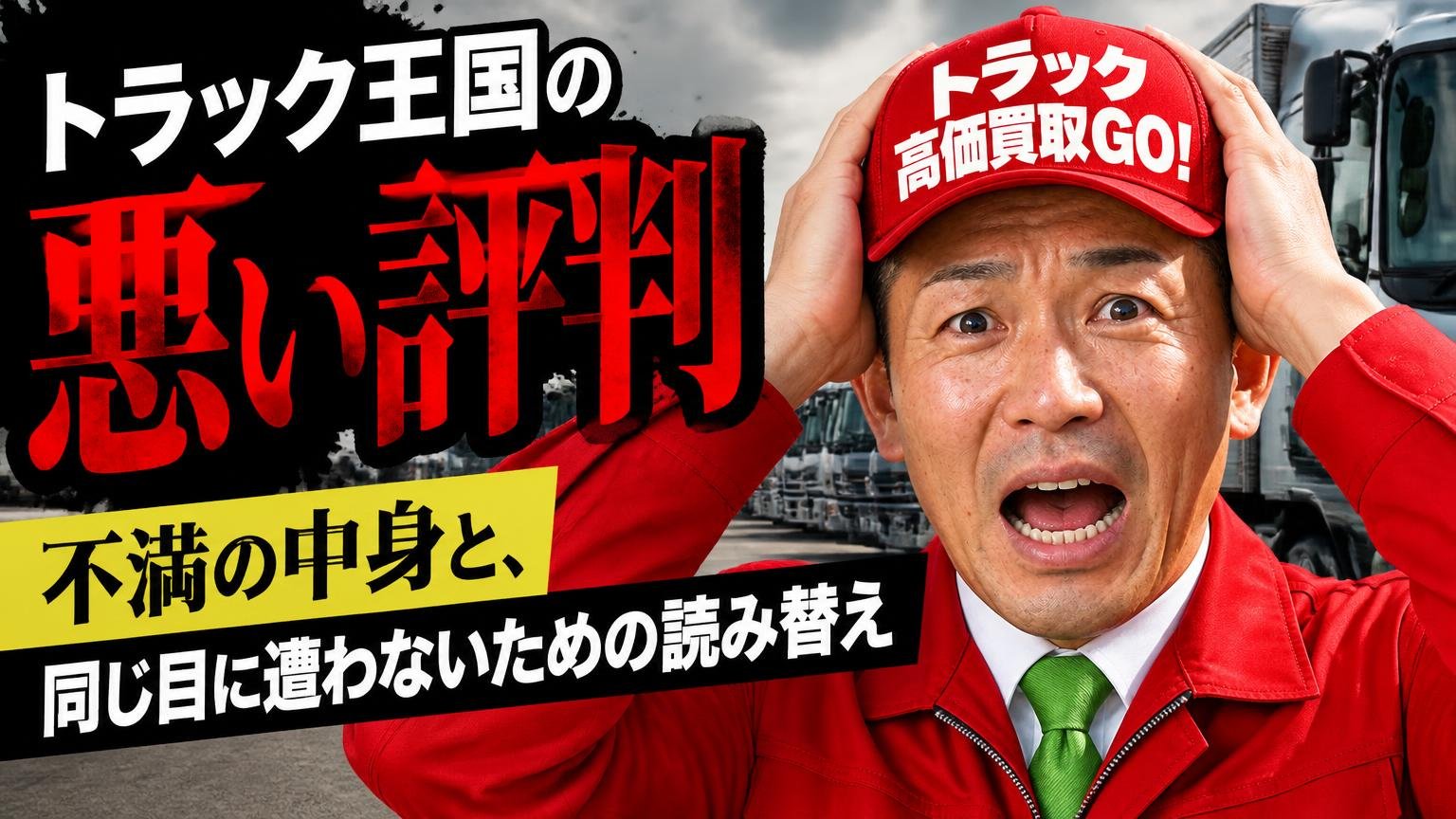 トラック王国の悪い評判|不満の中身と、同じ目に遭わないための読み替え