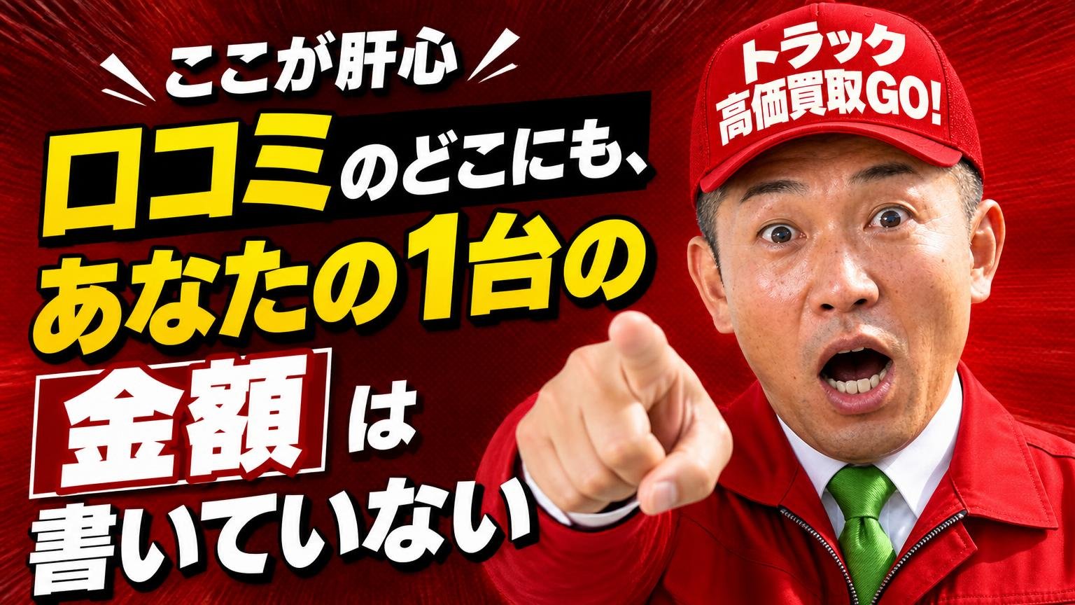 ここが肝心|口コミのどこにも、あなたの1台の金額は書いていない