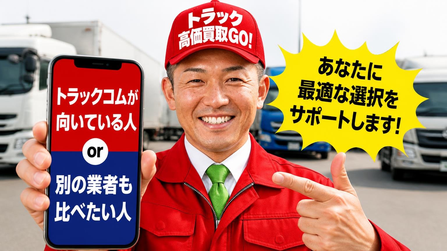 トラックコムが向いている人・別の業者も比べたい人