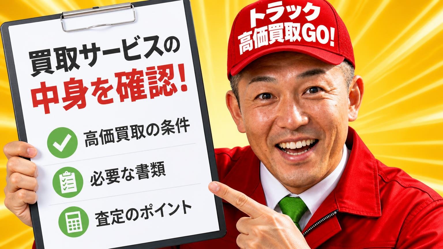 買取サービスの中身を、条件で確認する