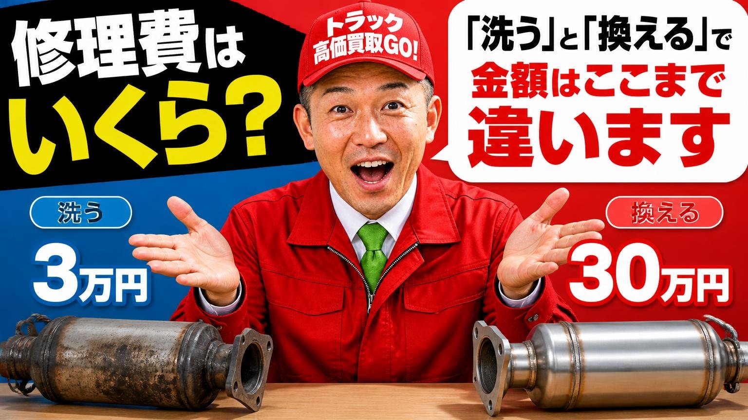 修理費はいくら?「洗う」と「換える」で金額はここまで違います