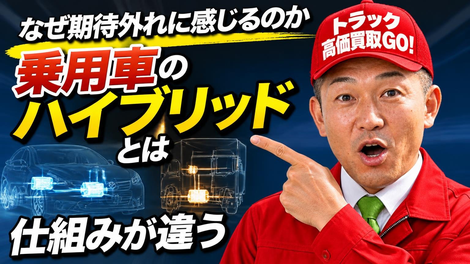 なぜ期待外れに感じるのか|乗用車のハイブリッドとは仕組みが違う