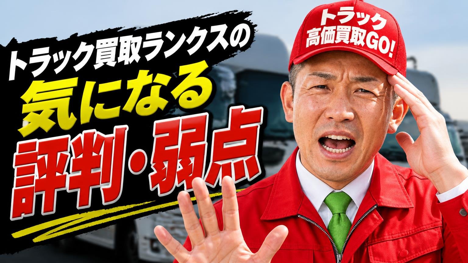 トラック買取ランクスの気になる評判・弱点