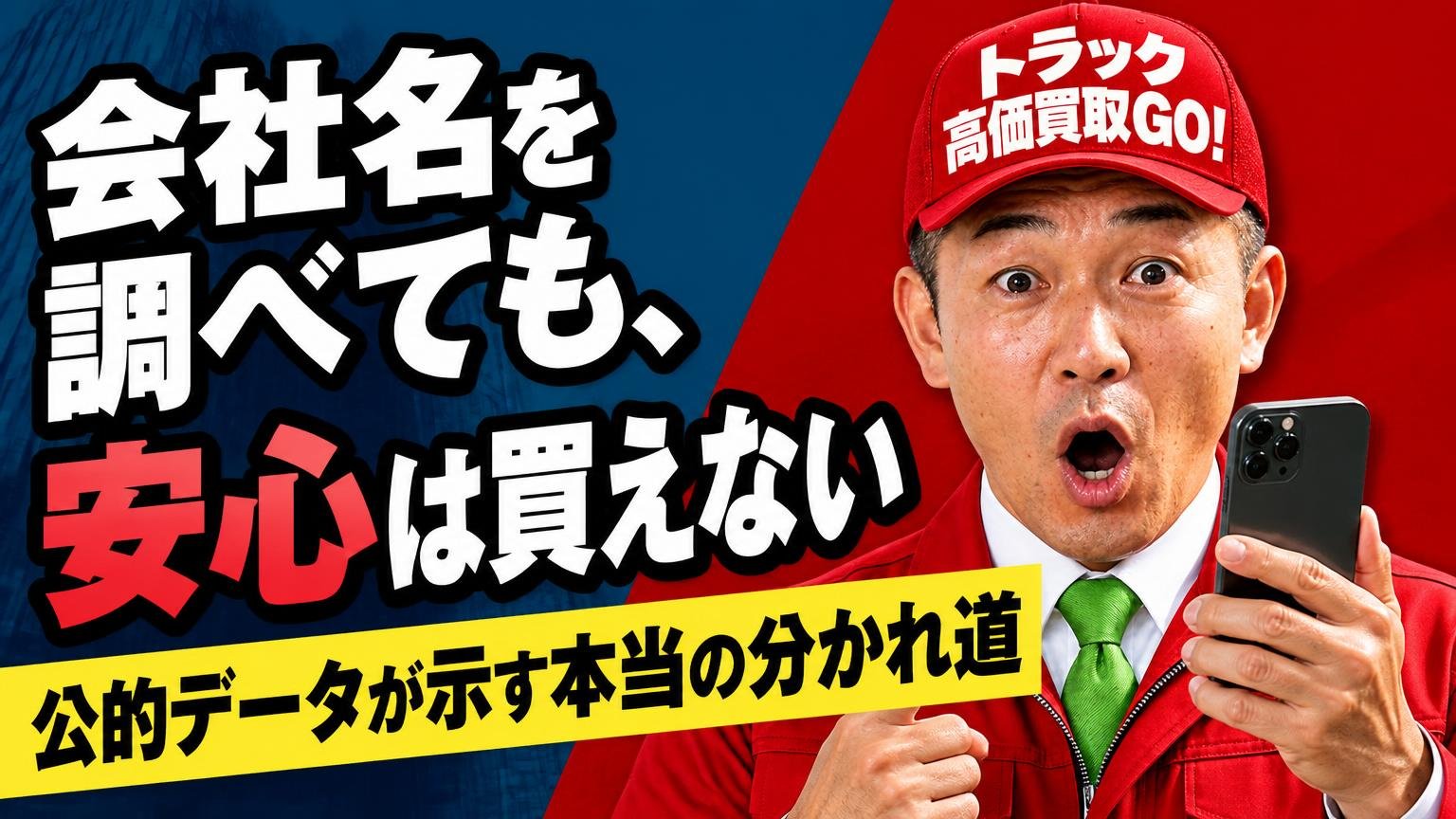会社名を調べても、安心は買えない|公的データが示す本当の分かれ道