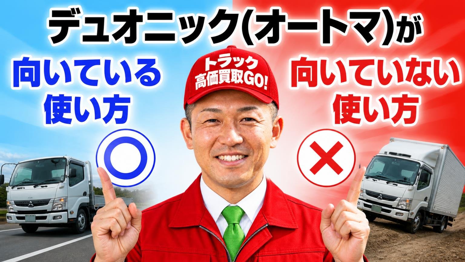デュオニック(オートマ)が向いている使い方・向いていない使い方