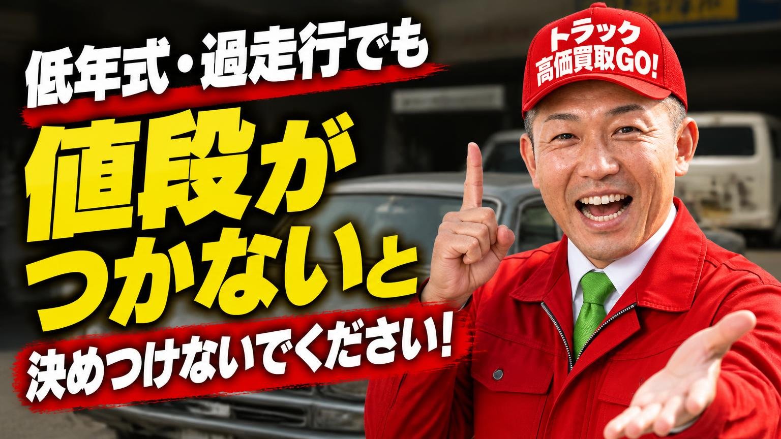 低年式・過走行でも「値段がつかない」と決めつけないでください