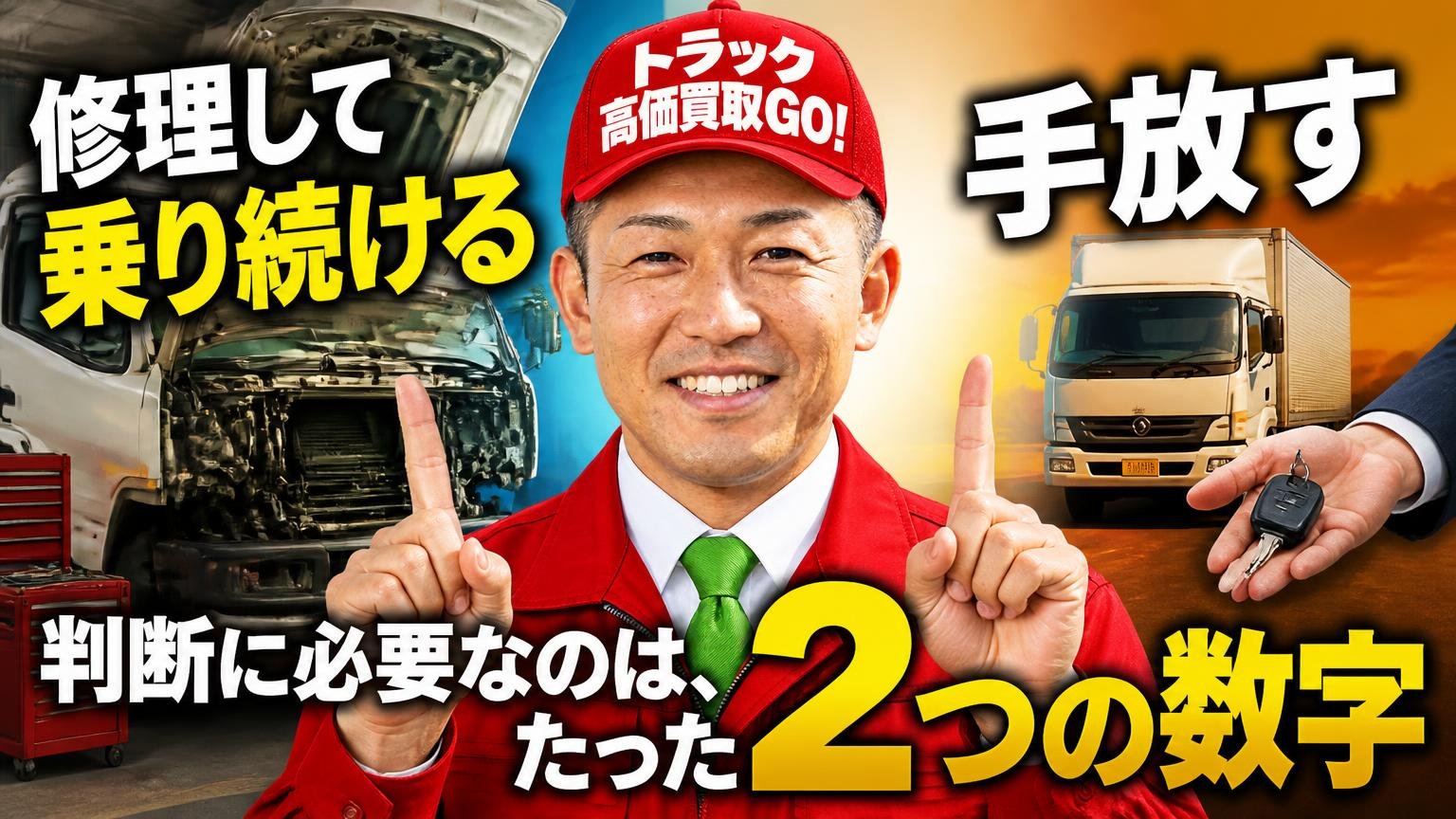 修理して乗り続けるか、手放すか——判断に必要なのは、たった2つの数字