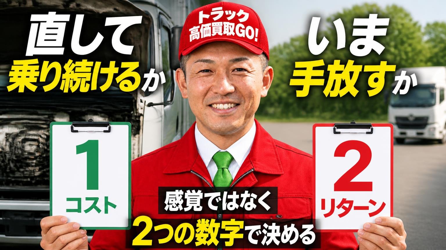 直して乗り続けるか、いま手放すか｜感覚ではなく「2つの数字」で決める