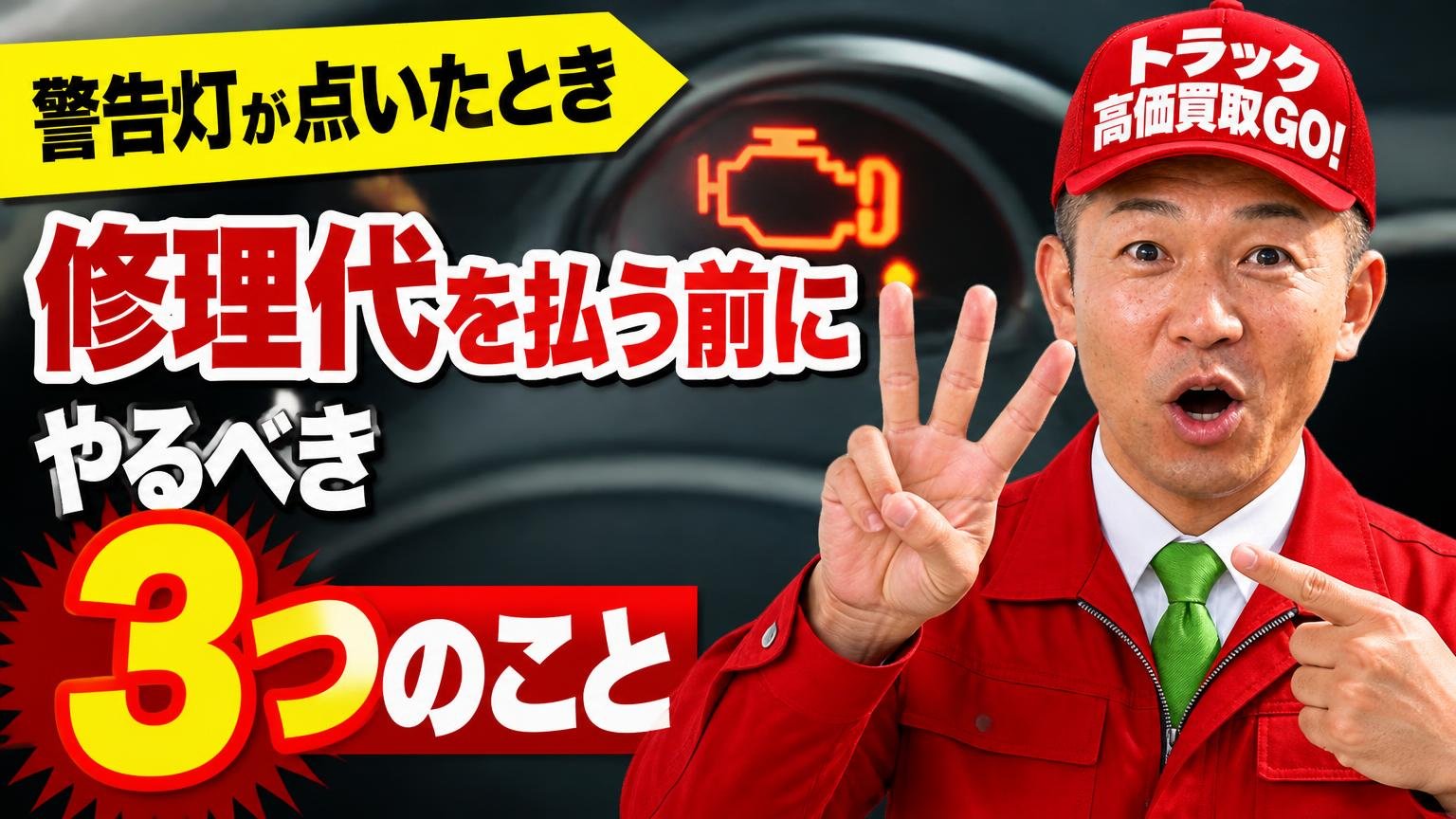 警告灯が点いたとき、修理代を払う前にやるべき3つのこと