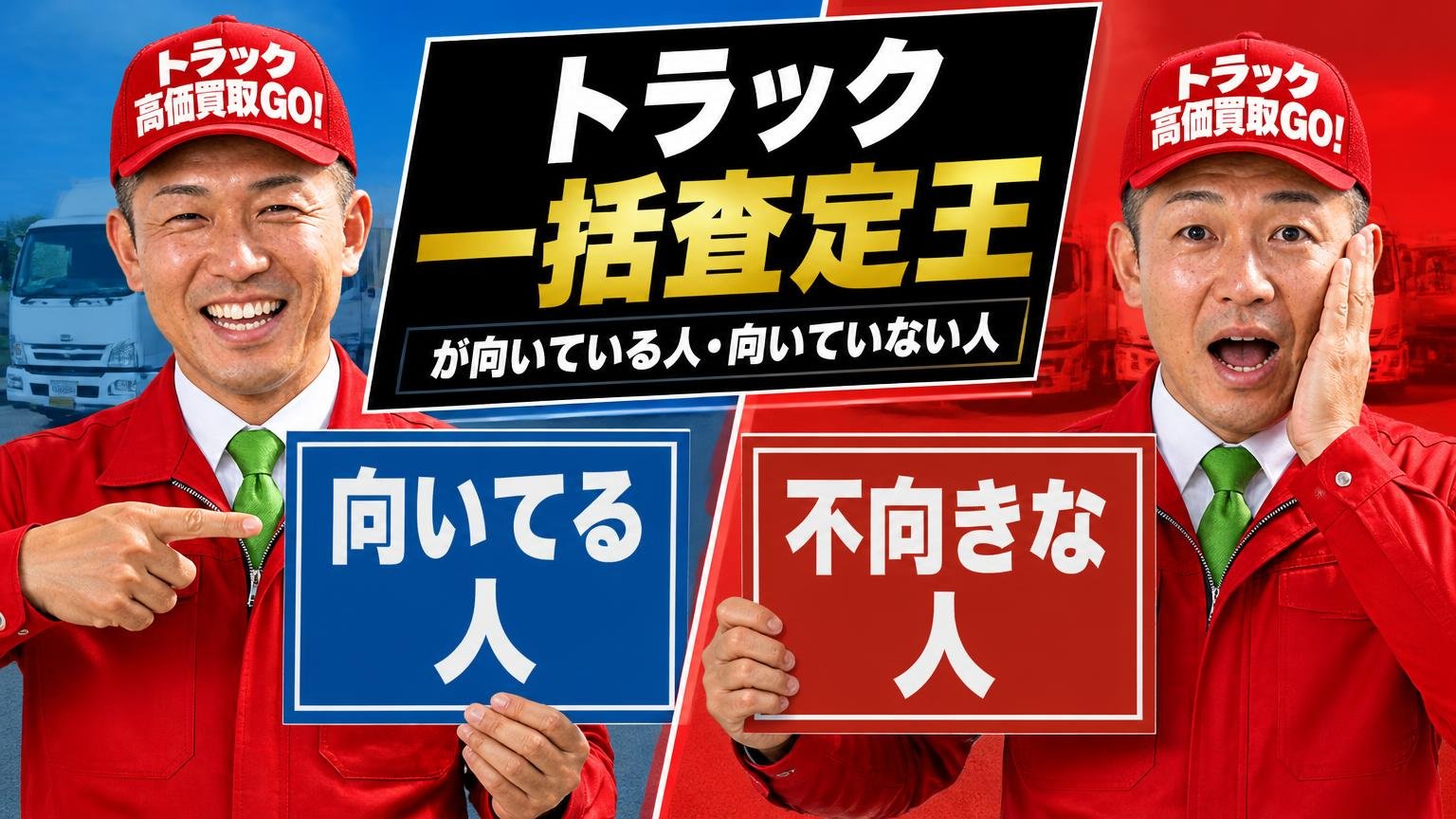 トラック一括査定王が向いている人・向いていない人
