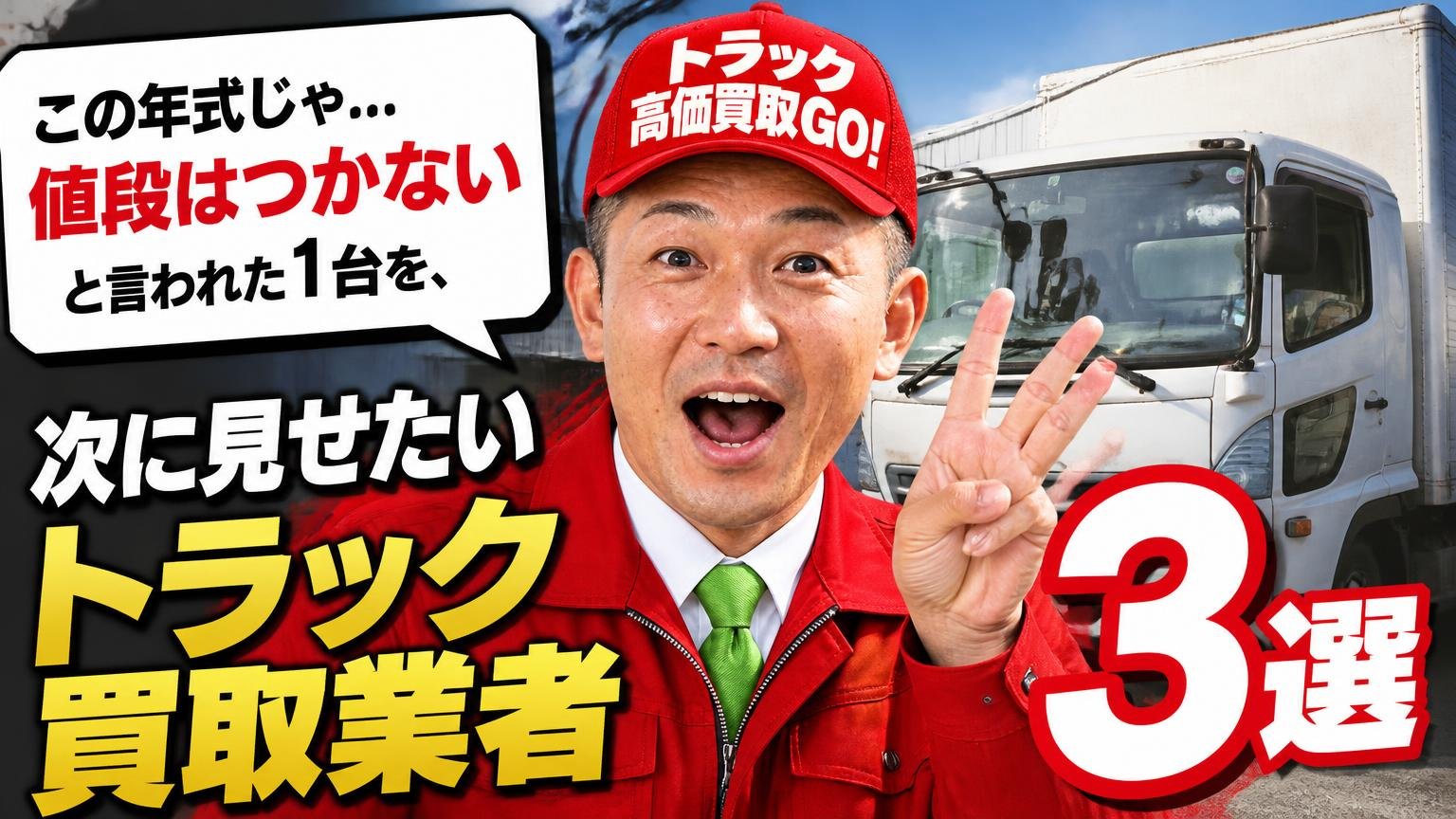 「この年式じゃ値段はつかない」と言われた1台を、次に見せたいトラック買取業者3選